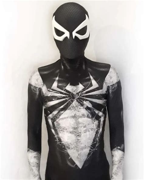 New Symbiote Iron Spiderman Zentai Bodysuit Spider Man Cosplay Costume