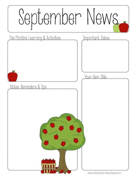 Free Printable Preschool Newsletter Templates Free Printable