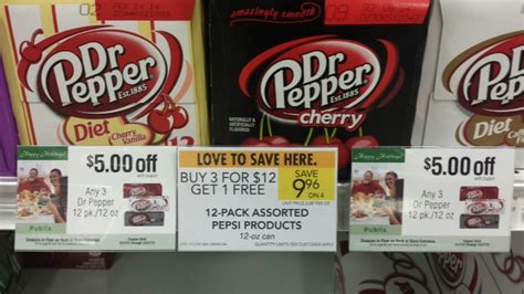 Great Deal On Dr Pepper 12 Packs At Publix