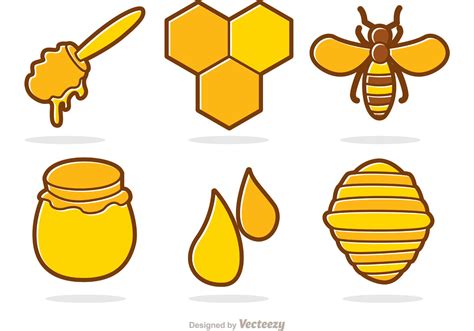 Honey And Bee Cartoon Vector Download Free Vector Art Stock Graphics And Images