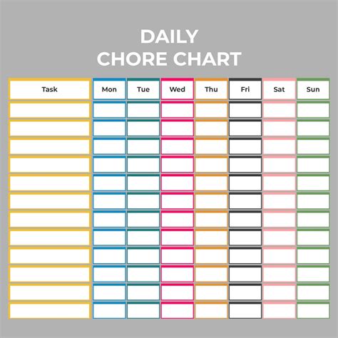 Printable Blank Chart