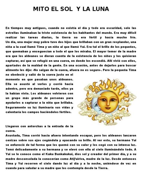Mito El Sol Y La Luna Pdf Dom Luna