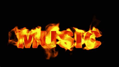 Burning Music Textfire Word Stock Footage Video 4142131 Shutterstock