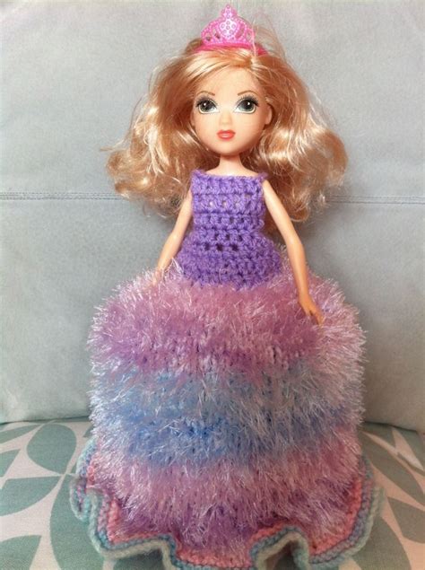 Doll's shift and two piece dress. Hand Knitted Toilet Roll Doll Cover Multi Coloured Wool ...