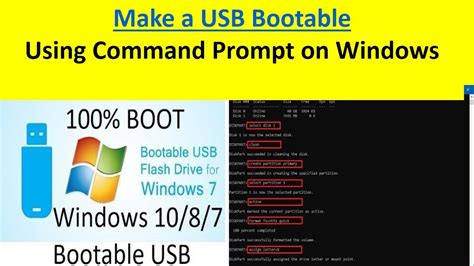 How To Make A Usb Bootable Using Cmd On Windows Youtube