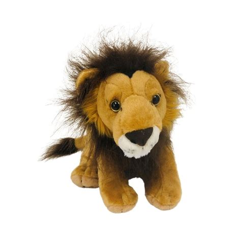 Lion Soft Push Stuffed Toy 1127cm Cuddlekins By Wild Republic New