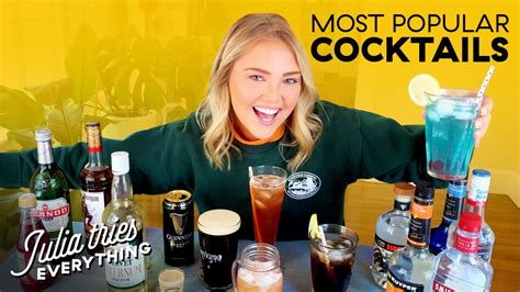 Trying 18 Of The Most Popular Cocktails Of All Time Youtube