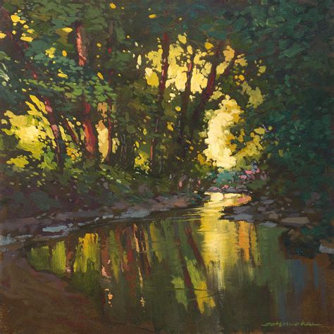 Woodland Creek Painting By Janice Schmuckal Fine Art America
