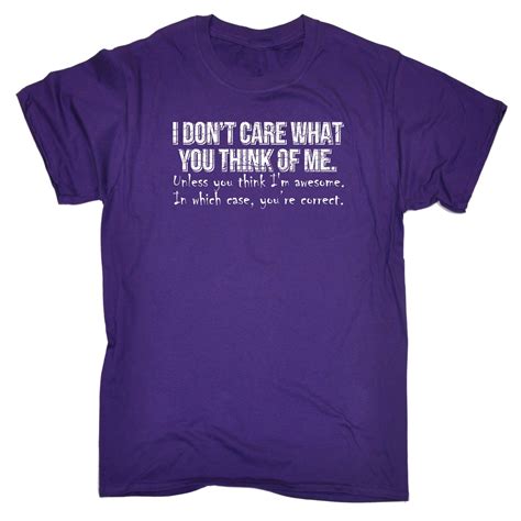 i dont care what you think of me youre correct t shirt tee funny birthday t ebay