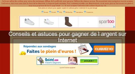 Si vous trouvez des idées pour travailler sur internet et gagner de l'argent, vous pourriez vous faire du temps pour vous occuper de votre famille. Conseils et astuces pour gagner de l'argent sur Internet Forum