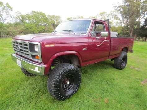 83 1983 Ford F150 Regular Cab Long Bed 49 6 Cyl 4x4 Lifted Classic