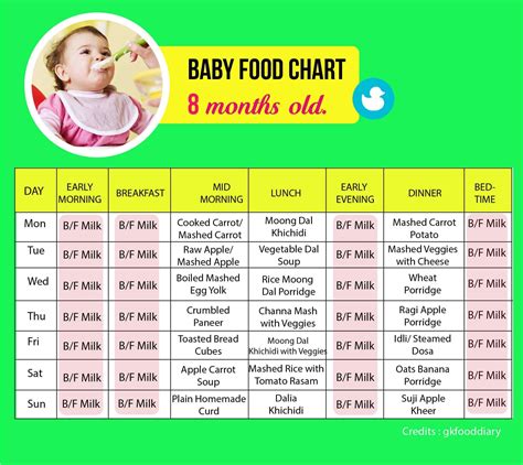 Baby Feeding Guide 8 Months