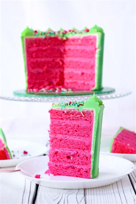 Easy Watermelon Cake And Frosting Bakes And Blunders