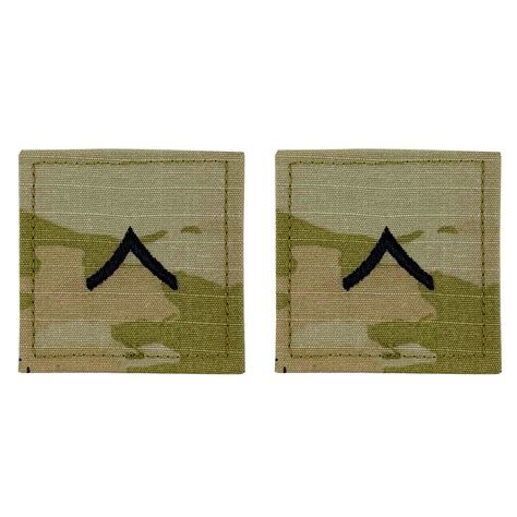 Army Private Embroidered Rank Insignia For Army Ocp Uniform Vanguard