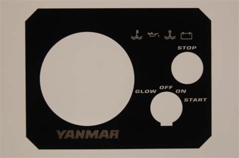 Yanmar Faceplate For Instrument Panel Type B 3ym30 India Ubuy