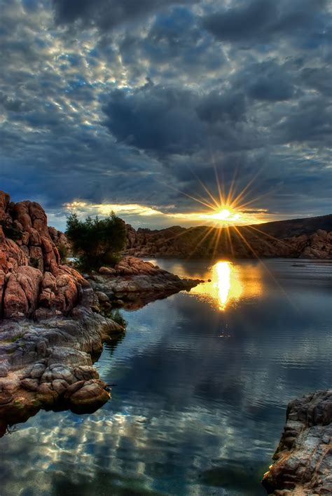 Sunrise At Watson Lake In Prescott Beautiful Nature Beautiful