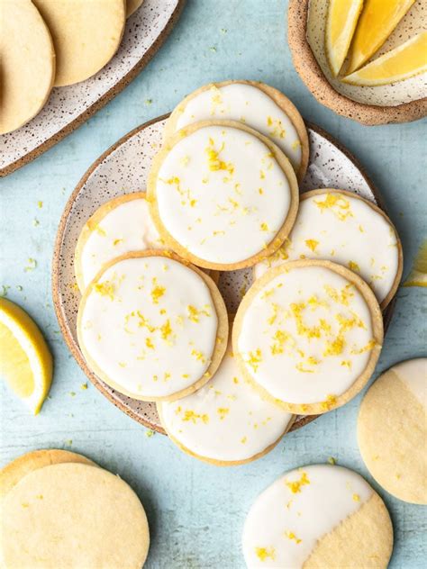 Lemon Shortbread Cookies With Lemon Icing Cookin With Mima