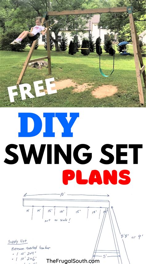 Free Diy Wooden Swing Set Plans In 2021 Swing Set Plans Wooden Swing