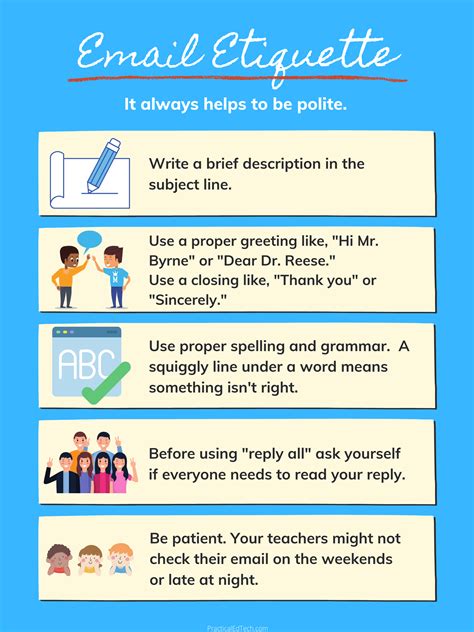 A Video And Posters Of Email Etiquette Tips For Students
