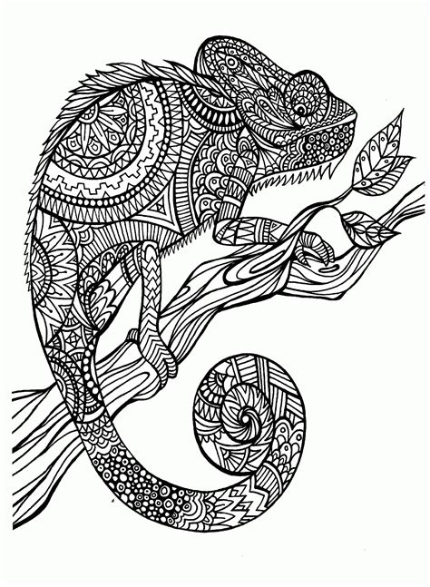 Coloring Pictures Of Animals For Adults Great T For Parents