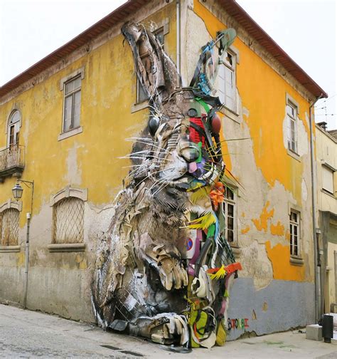Art With Trash The Latest Street Art Creations From Bordalo Ii