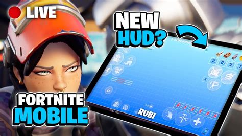 🔴 Fortnite Mobile Live Stream New 5 Finger Claw Hud Layout 🤔 Ipad