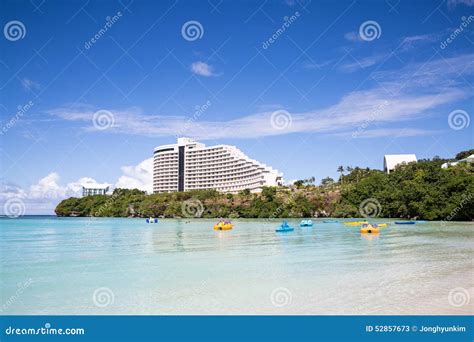 Beautiful Tumon Bay In Guam Editorial Stock Photo Image Of Island
