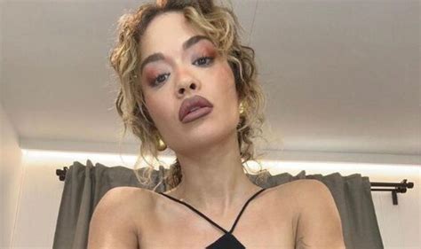 Rita Ora Flashes Bottom In Racy Snaps As She Poses In Daring Black Dress Celebrity News