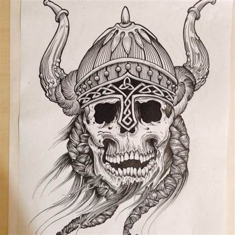 Viking Tattoos Viking Warrior Tattoos Skull Tattoo