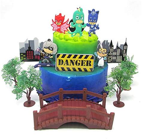 Buy Super Hero Pj S Birthday Cake Topper Set Featuring Pj S Characters