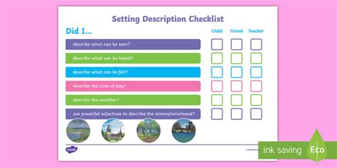 Lks2 Setting Description Checklist Teacher Made Twinkl
