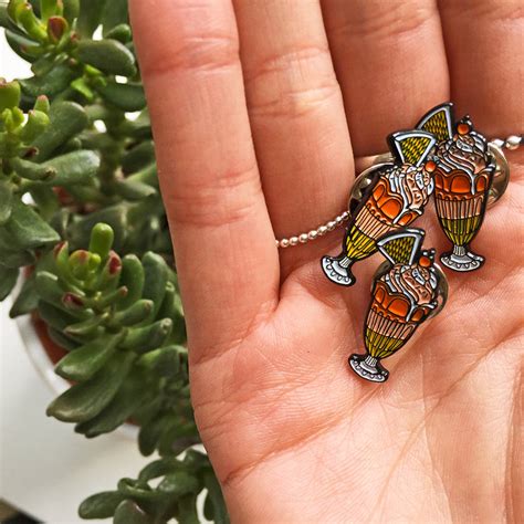 Two Retro Enamel Pins By Lucy Wilkins Notonthehighstreet Com