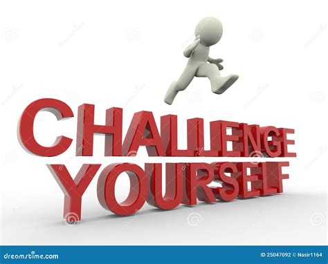 Challenge Yourself Stock Illustration Illustration Of Letter 25047092