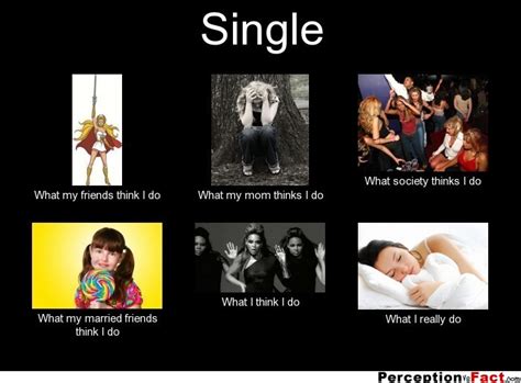 single what people think i do what i really do perception vs fact