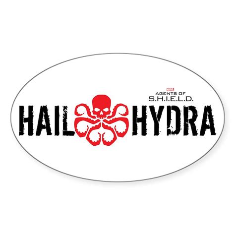 Hail Hydra Sticker Oval Cafepress