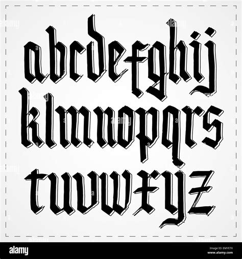 Gothic Calligraphy Font Styles Alphabet