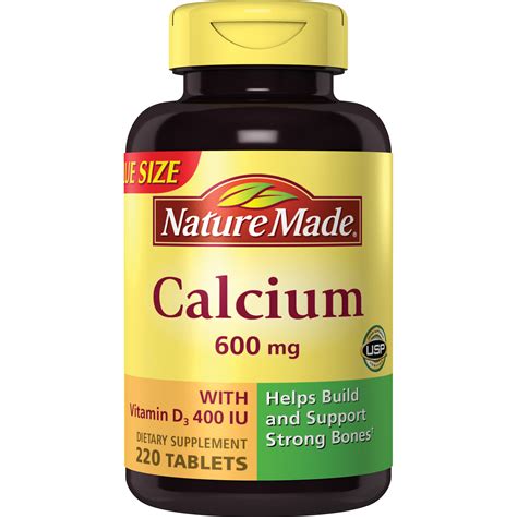 Nature Made Calcium Carbonate 600 Mg Wd Tablets Mega Size
