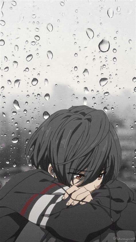 Sad Guy Anime Black Wallpapers Wallpaper Cave