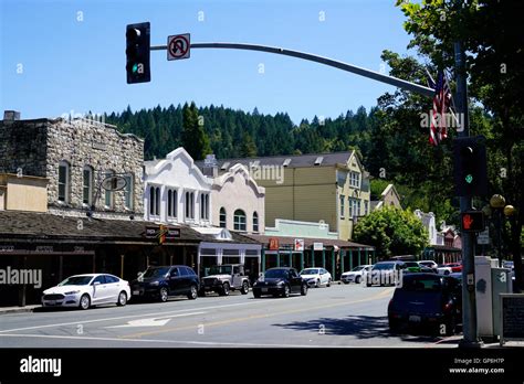 Downtown Calistoga California In Napa Hi Res Stock Photography And