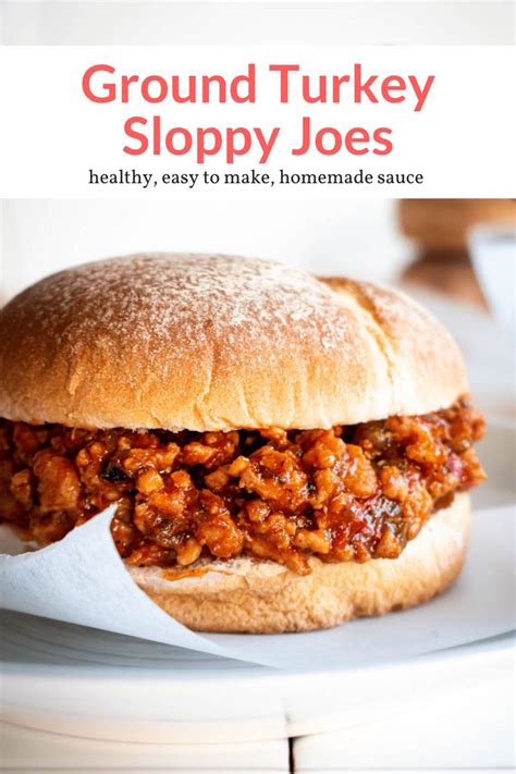 Ground Turkey Sloppy Joes Slender Kitchen Recipe Healthy Entrees