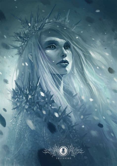 Pin By Ashley On Art Fantasy Queen Art Ice Art Ice Queen