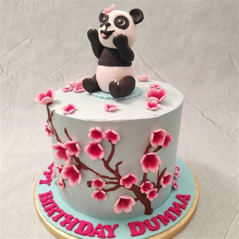 Cute Panda Cake Panda Theme Cake Order Custom Cakes In Bangalore