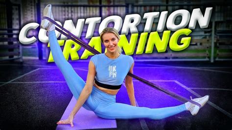 Front Bend Training Ballerina Contortion Training Yoga Poses And Oversplit Stretching