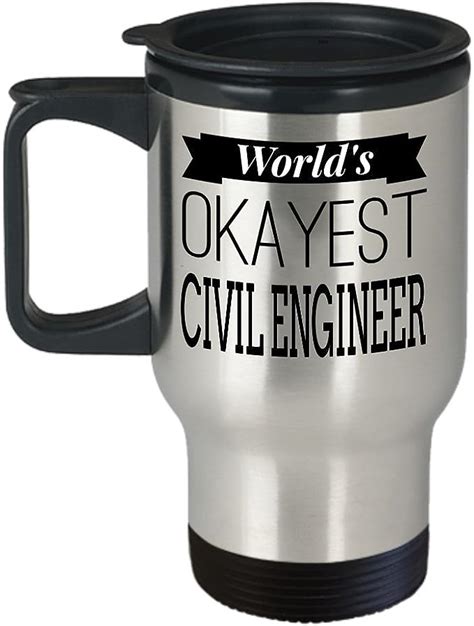Civil Engineering Travel Mug Civil Engineer Mug Worlds