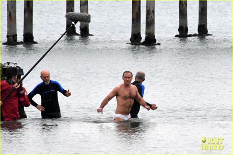Jude Law Swims In His Speedo For New Pope Beach Scene Photo 4270105