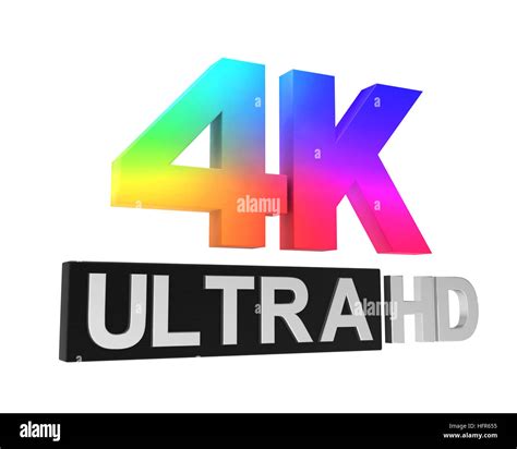 Ultra Hd 4k Icon Stock Photo Alamy