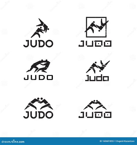Los Logos De Judo Son Diferentes Ilustración Del Vector Ilustración