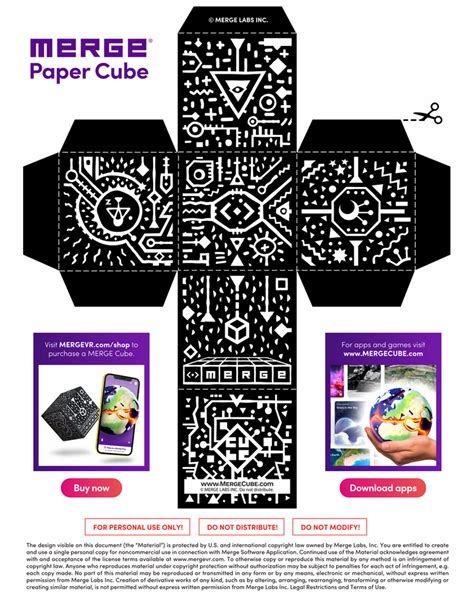 The merge cube has recieved multiple awards from parenting visit the merge miniverse online to discover fun apps and games that holographically transform the cube before your eyes! Merge Cube Printable