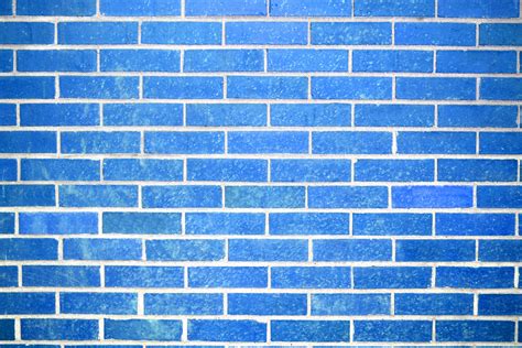 Sky Blue Brick Wall Texture Picture Free Photograph Photos Public