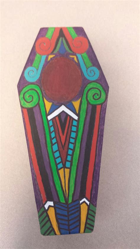 Decorated Paper Coffin Lid 8202016 Cabinet Of Curiosities Found Art